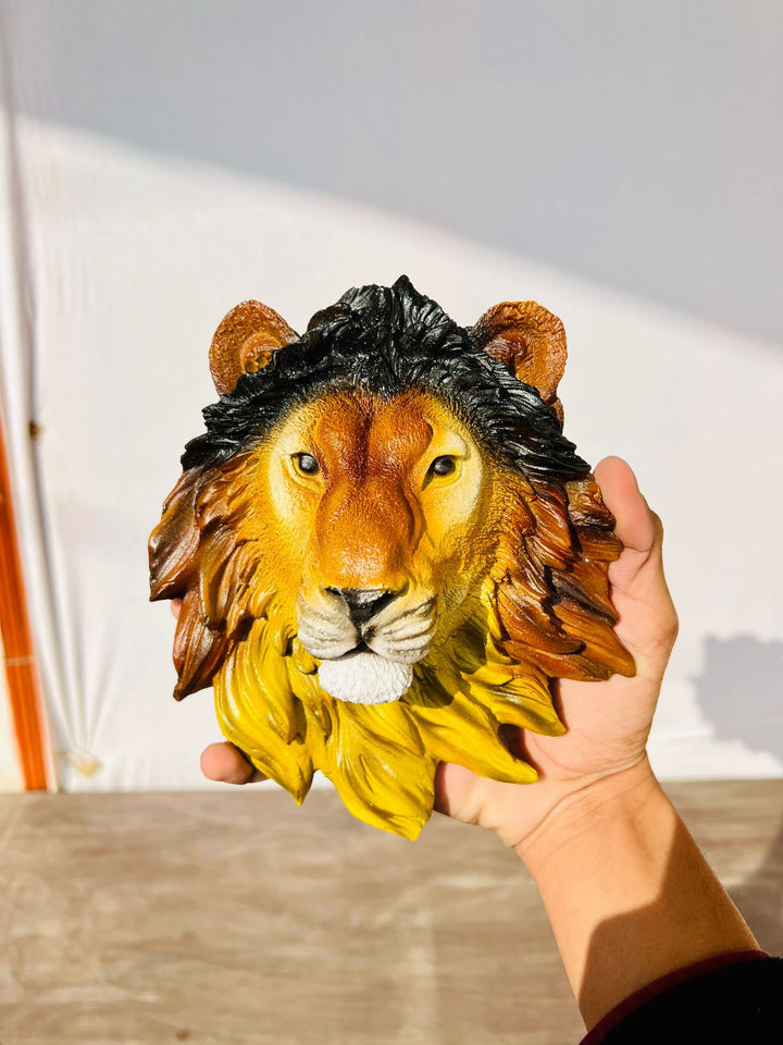 Wall Lion Heads 10 Inches