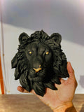 Wall Lion Heads 10 Inches
